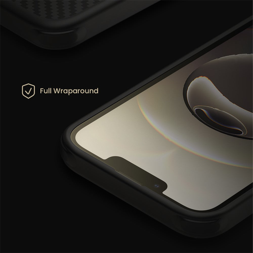 Nillkin Magnetic Case Carbon Fiber Texture TPU + PC Shockproof Phone Cover - For iPhone 16e