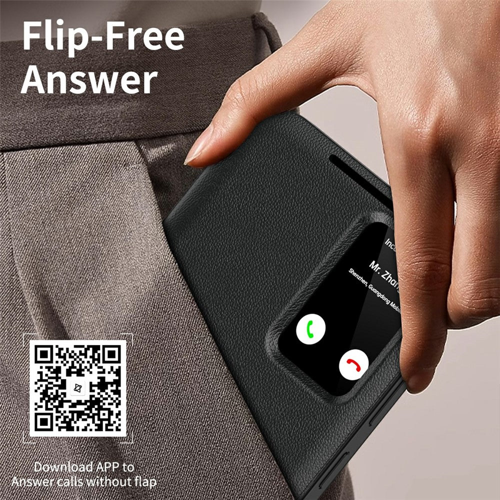 View Window PU Leather Wallet Case - For Samsung Galaxy A56