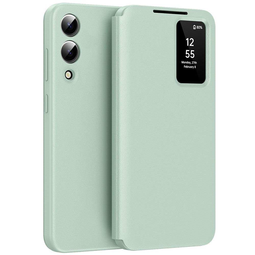 View Window PU Leather Wallet Case - For Samsung Galaxy S25 Edge