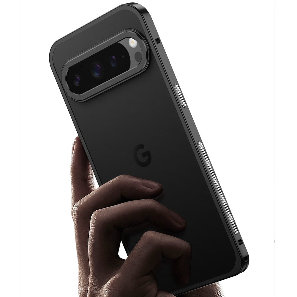 Metal Frame Bumper Case with Lens Protector - For Google Pixel 9 Pro XL