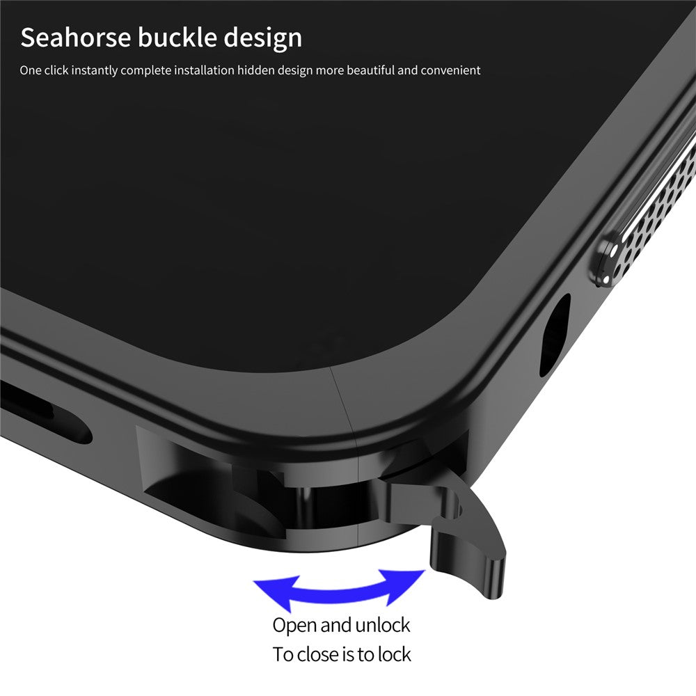 Metal Frame Bumper Case with Lens Protector - For Google Pixel 9 Pro XL