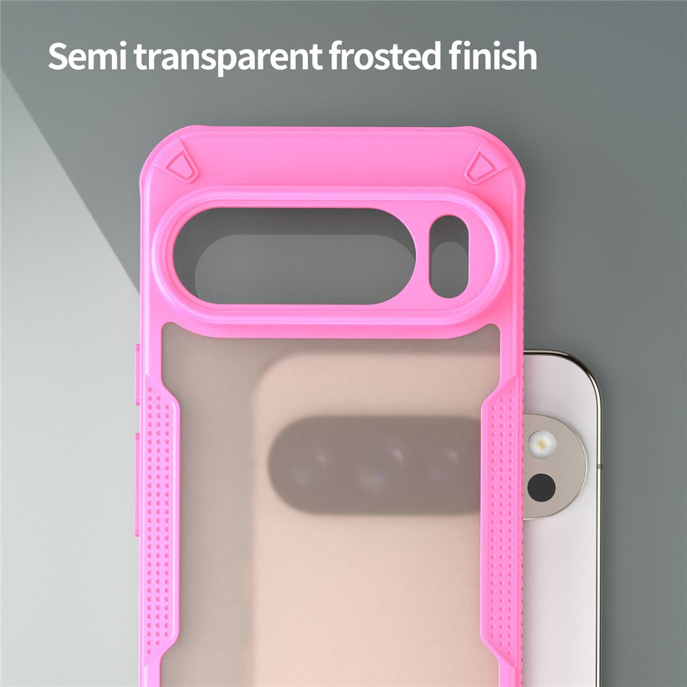 PC + TPU Semi-Transparent Frosted Finish Case - For Google Pixel 10 Pro XL