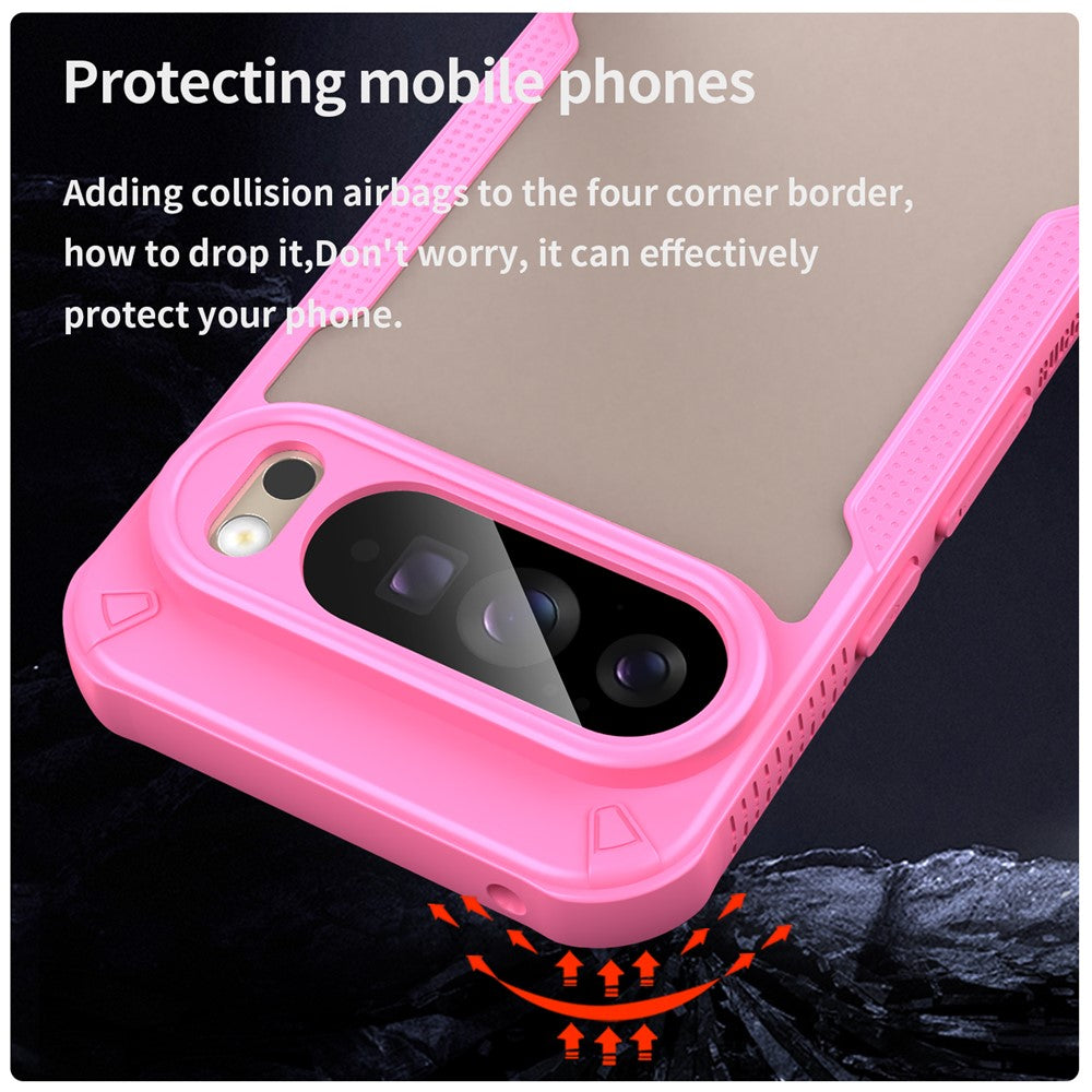 PC + TPU Semi-Transparent Frosted Finish Case - For Google Pixel 10 Pro XL