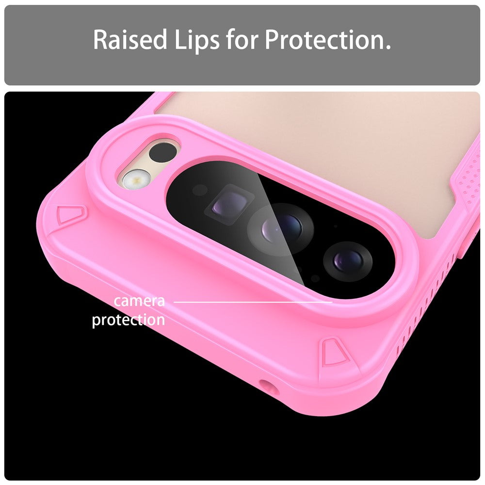 PC + TPU Semi-Transparent Frosted Finish Case - For Google Pixel 10 Pro XL