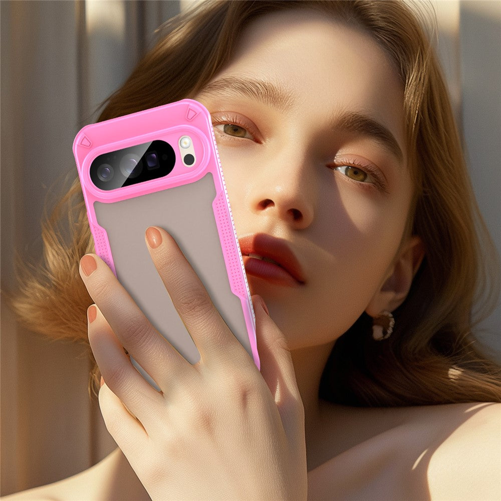 PC + TPU Semi-Transparent Frosted Finish Case - For Google Pixel 10 Pro XL
