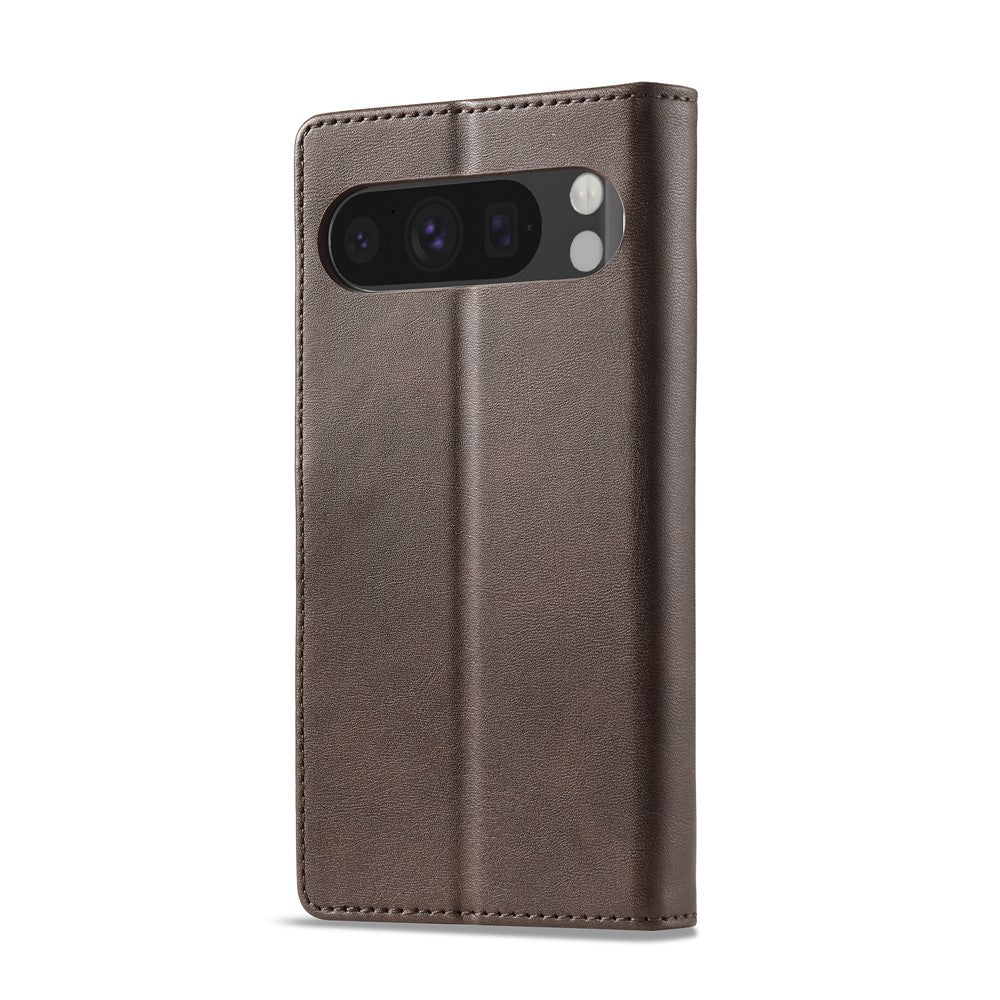 LC.IMEEKE Calf Texture PU Leather Wallet Case - For Google Pixel 10 Pro / 10 / 9 Pro / 9