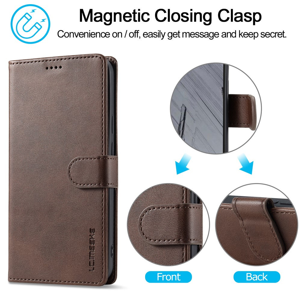LC.IMEEKE Calf Texture PU Leather Wallet Case - For Google Pixel 10 Pro XL