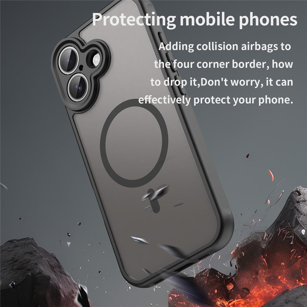 PC + TPU Matte Case Compatible with MagSafe - For iPhone 17