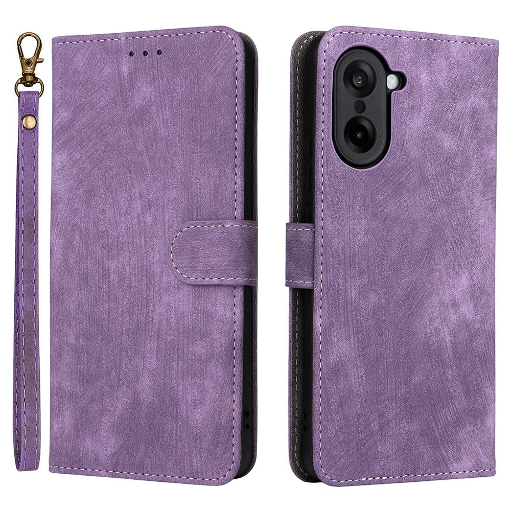 Wallet RFID Blocking PU Leather Cover with Strap - For OnePlus Nord CE5 / Ace 5 Racing