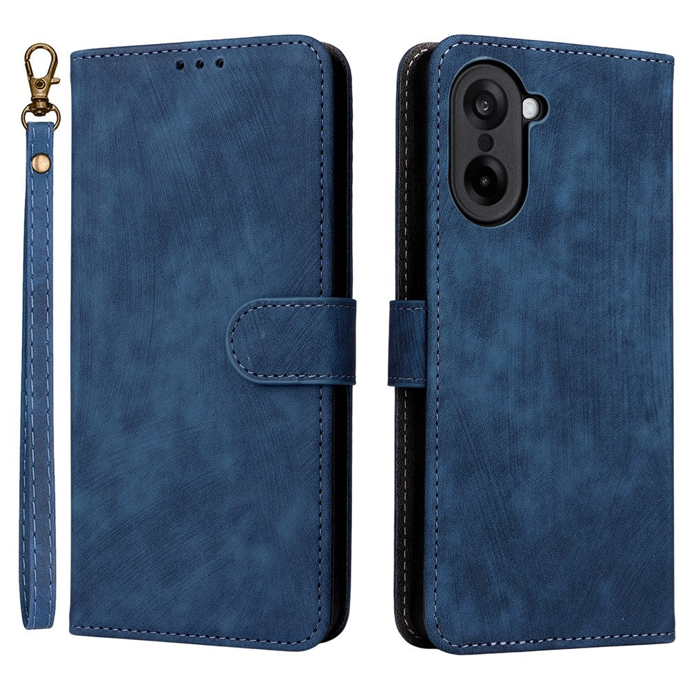 Wallet RFID Blocking PU Leather Cover with Strap - For OnePlus Nord CE5 / Ace 5 Racing