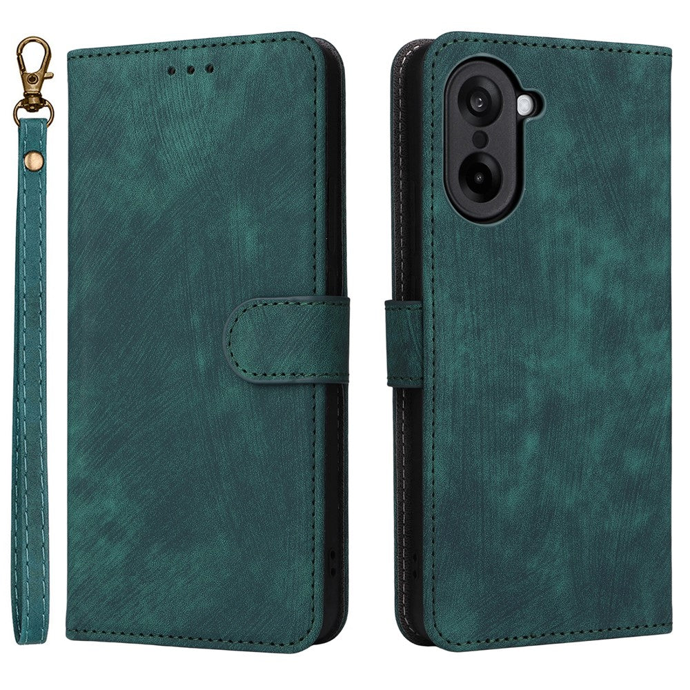 Wallet RFID Blocking PU Leather Cover with Strap - For OnePlus Nord CE5 / Ace 5 Racing
