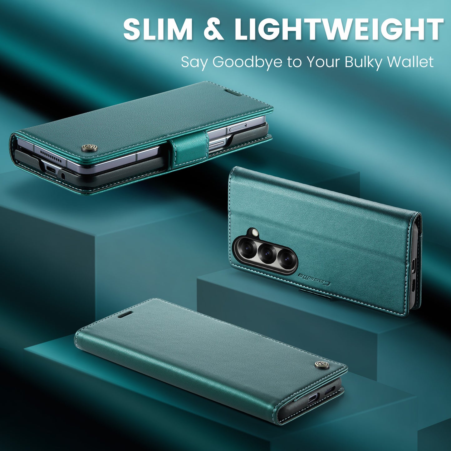CaseMe 023 Series RFID Blocking PU Leather Wallet Case - For Samsung Galaxy Z Fold7