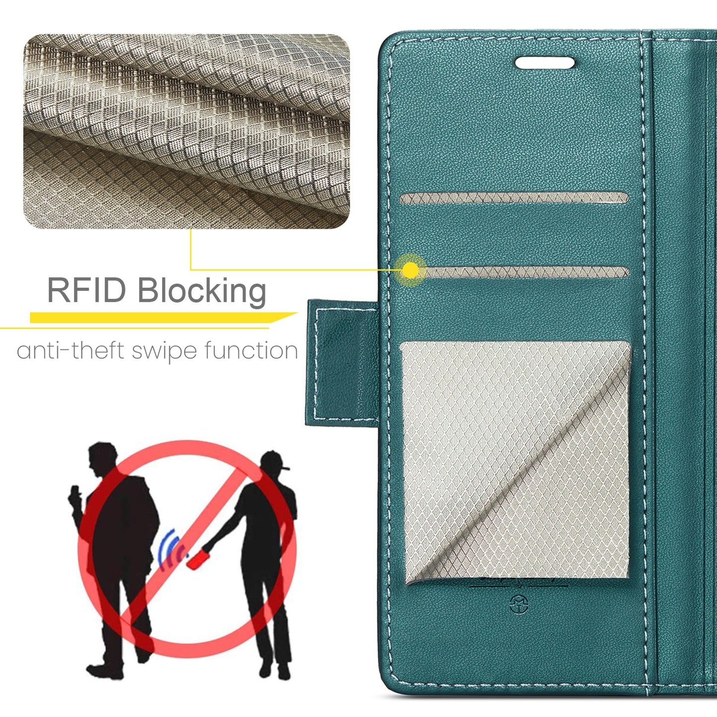 CaseMe 023 Series RFID Blocking PU Leather Wallet Case - For Samsung Galaxy Z Fold7
