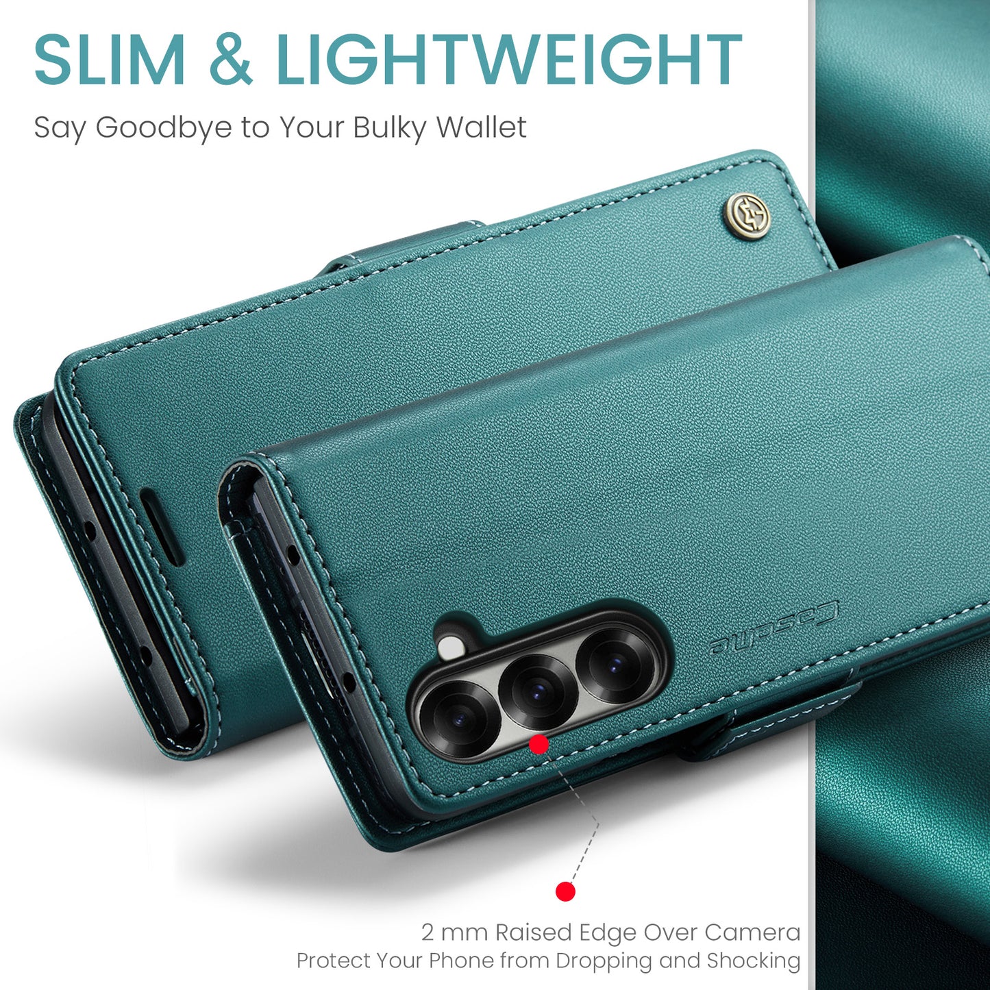 CaseMe 023 Series RFID Blocking PU Leather Wallet Case - For Samsung Galaxy Z Fold7