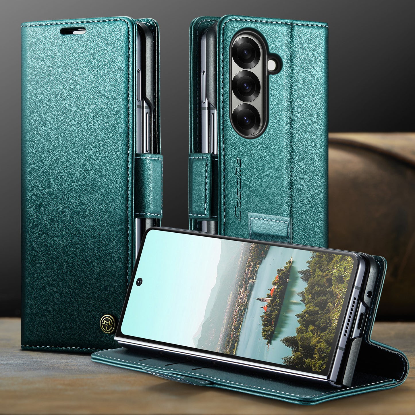 CaseMe 023 Series RFID Blocking PU Leather Wallet Case - For Samsung Galaxy Z Fold7