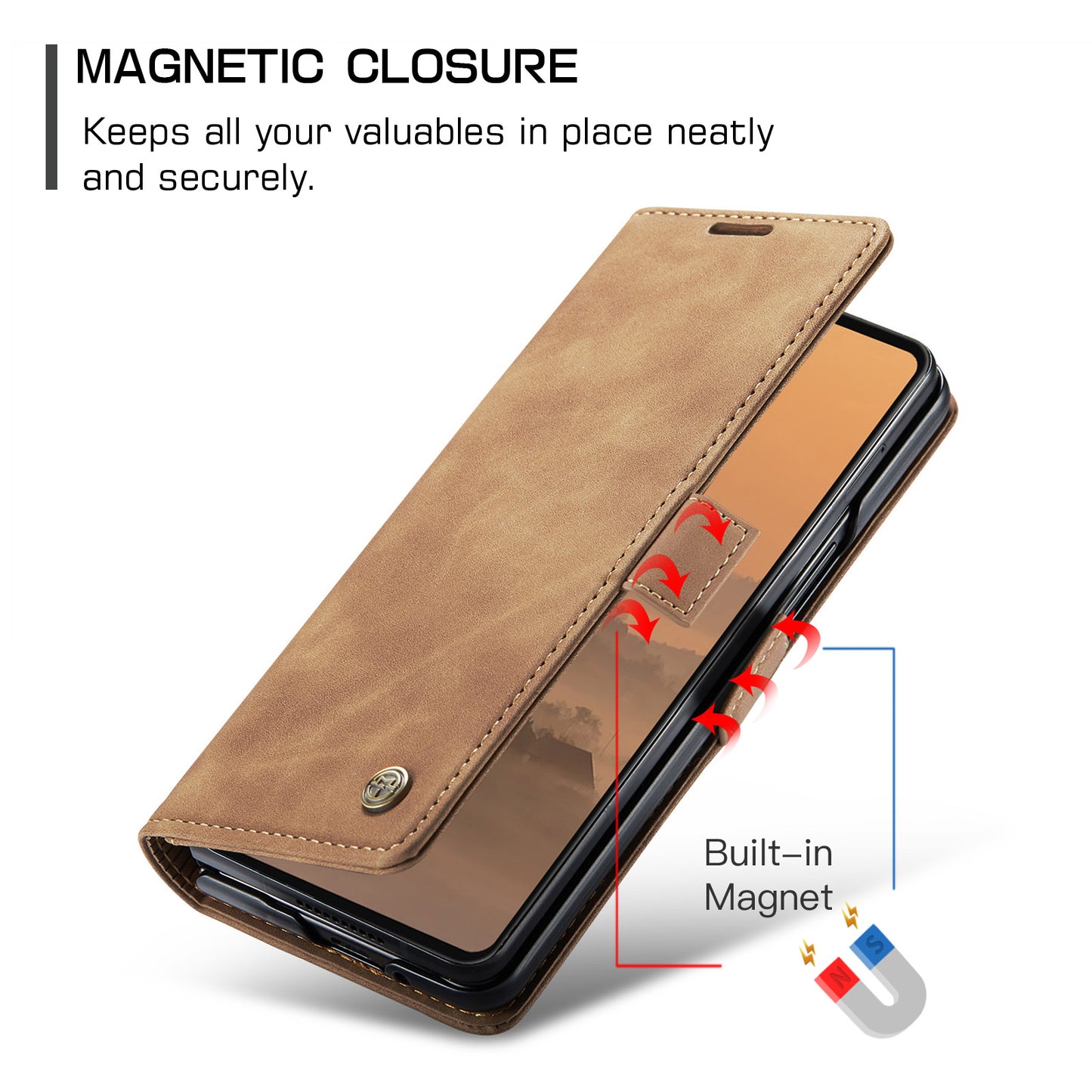 CaseMe 013 Series PU Leather Wallet Case - For Samsung Galaxy Z Fold7