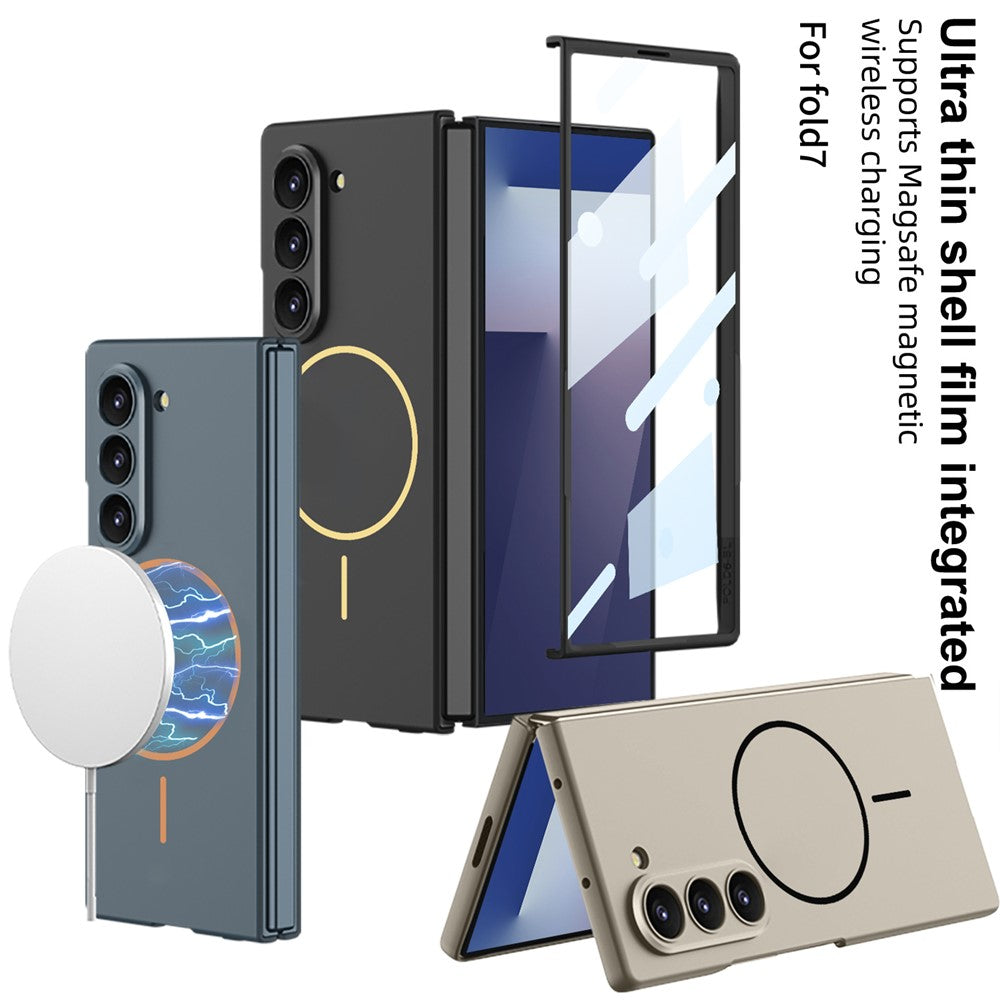 GKK Slim Hard PC + Tempered Glass Magnetic Case - For Samsung Galaxy Z Fold7
