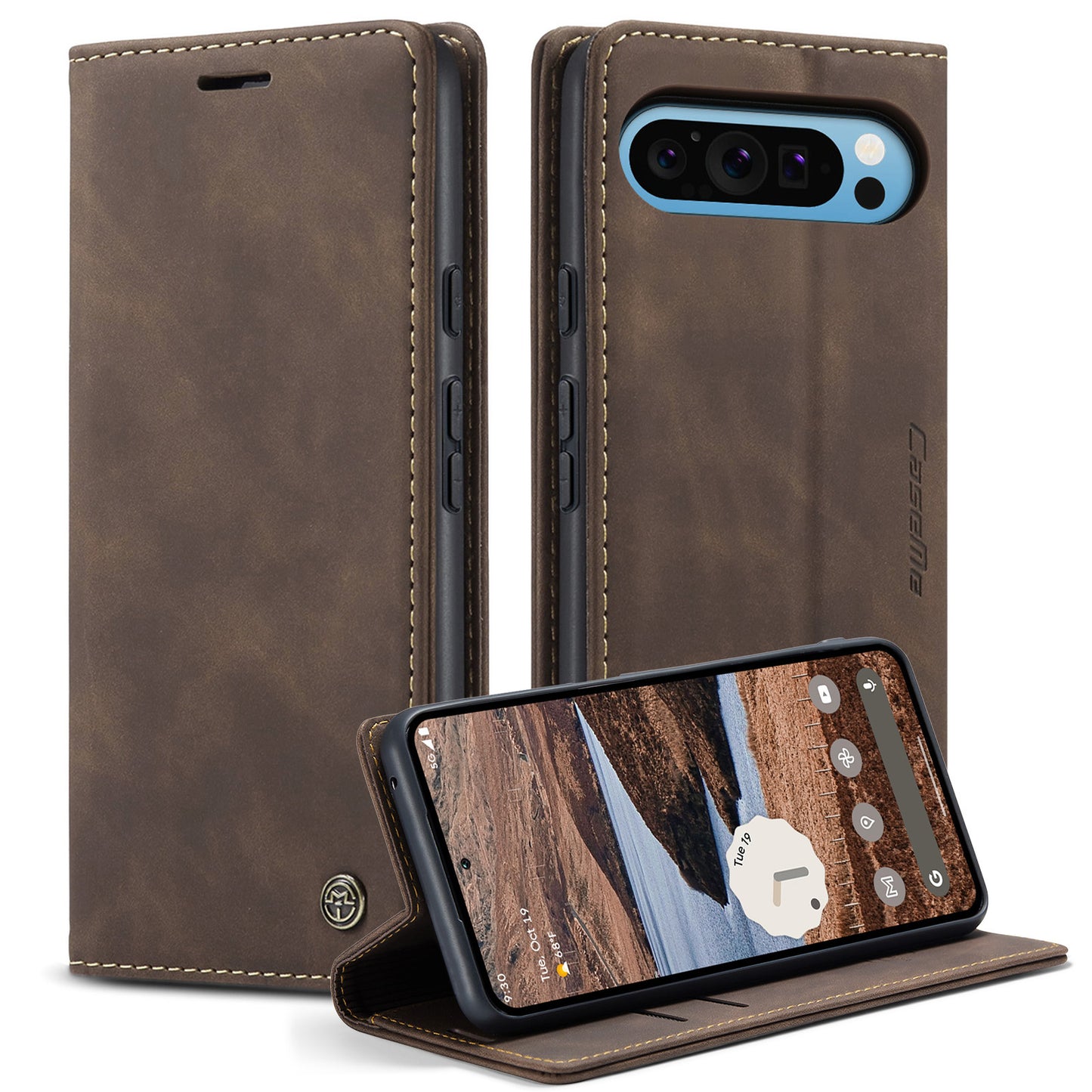CaseMe 013 Series PU Leather Wallet Case - For Google Pixel 10 Pro XL
