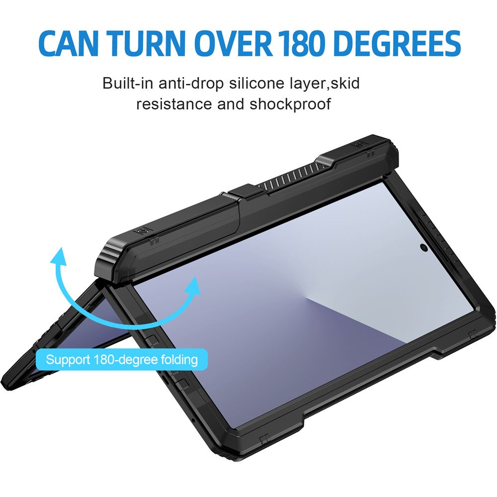 Aluminium Alloy + Silicone Kickstand Case with PET Screen Film - For Samsung Galaxy Z Fold7