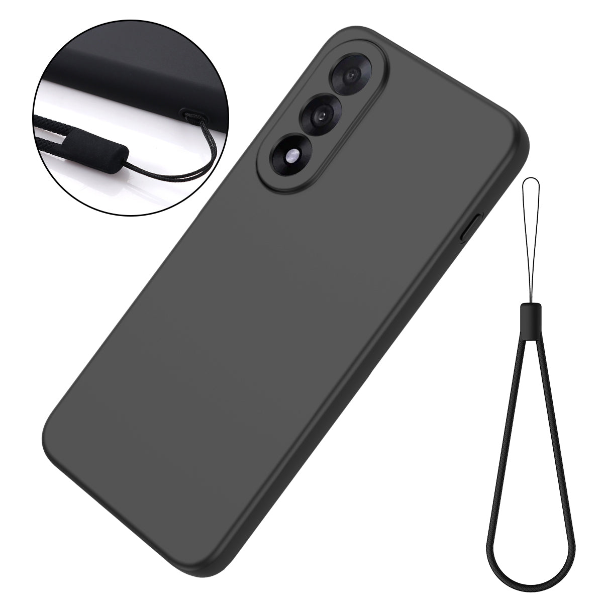Liquid Silicone Case with Hand Strap - For OnePlus Nord 5
