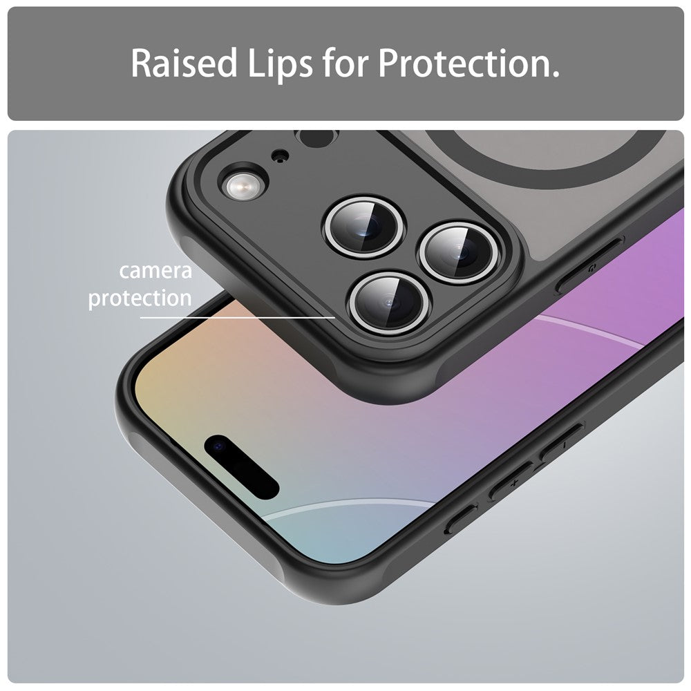 PC + TPU Matte Case Compatible with MagSafe - For iPhone 17 Pro