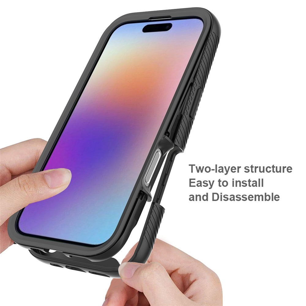 Front & Back PC + TPU Clear Case - For iPhone 17