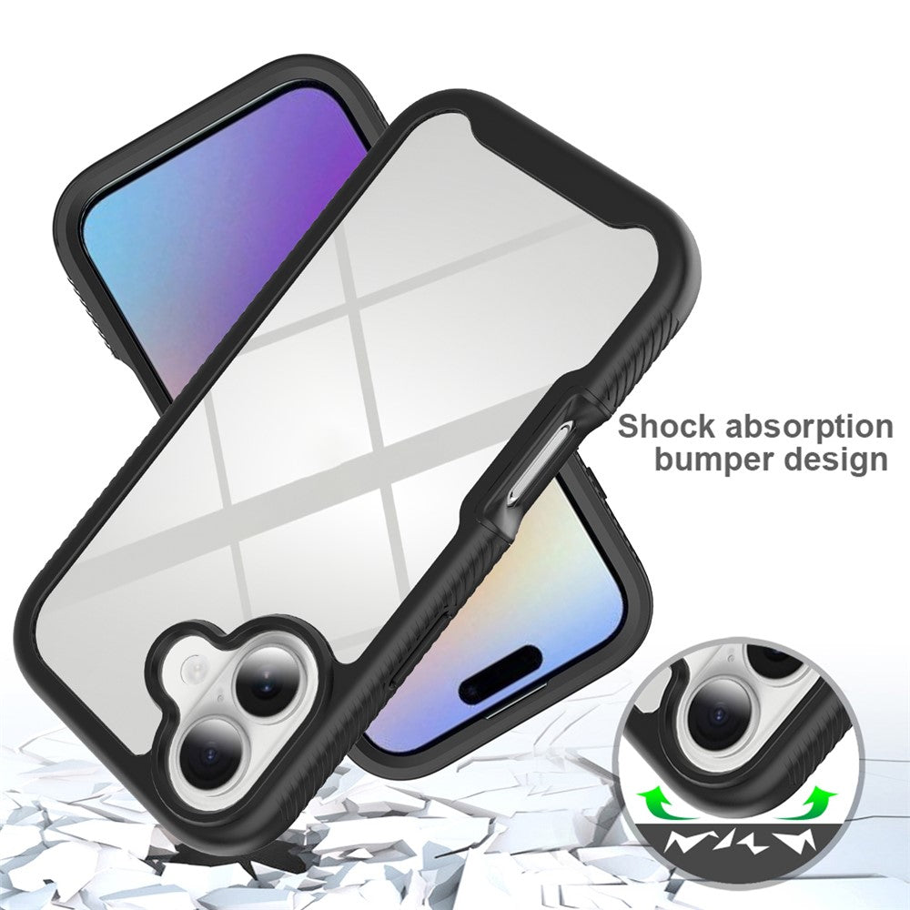 Front & Back PC + TPU Clear Case - For iPhone 17