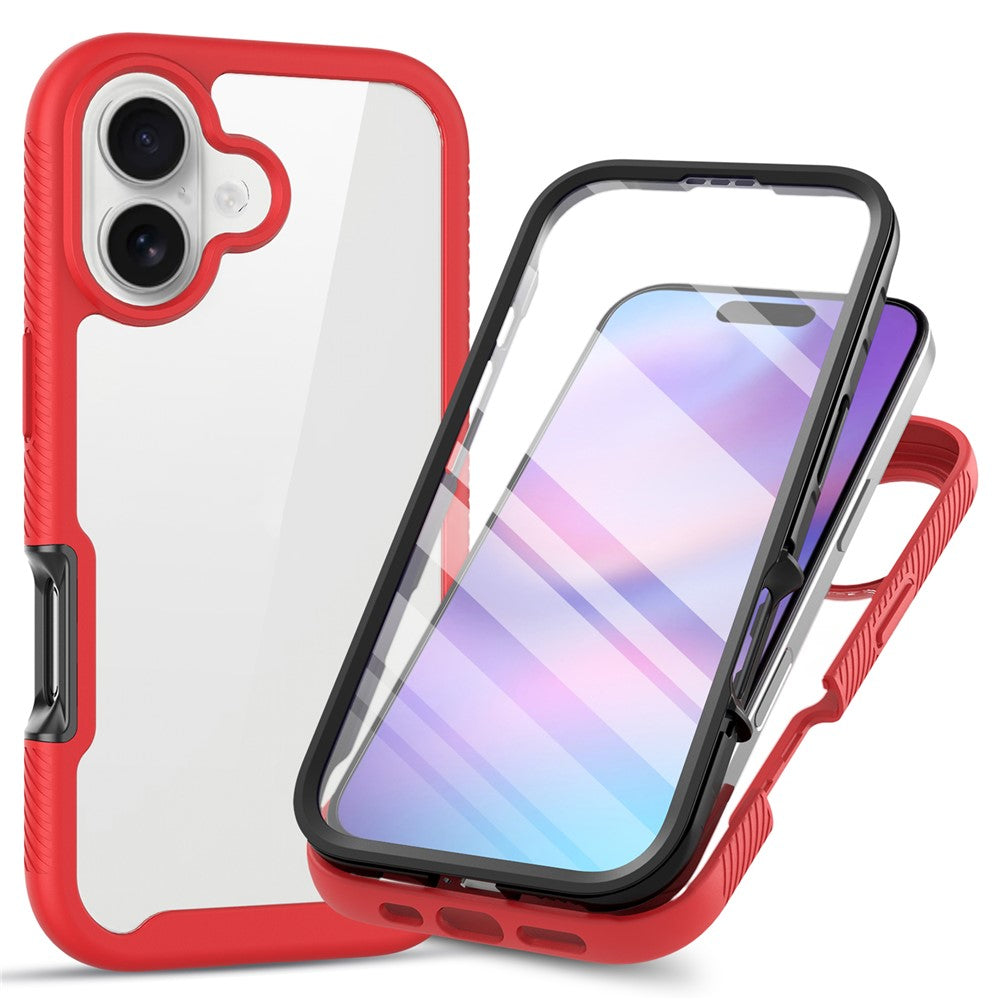 Front & Back PC + TPU Clear Case - For iPhone 17