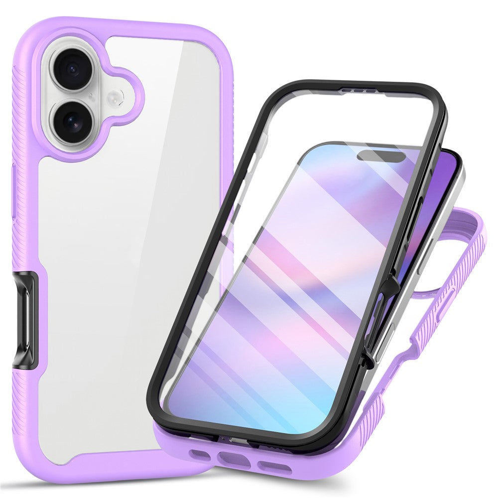Front & Back PC + TPU Clear Case - For iPhone 17