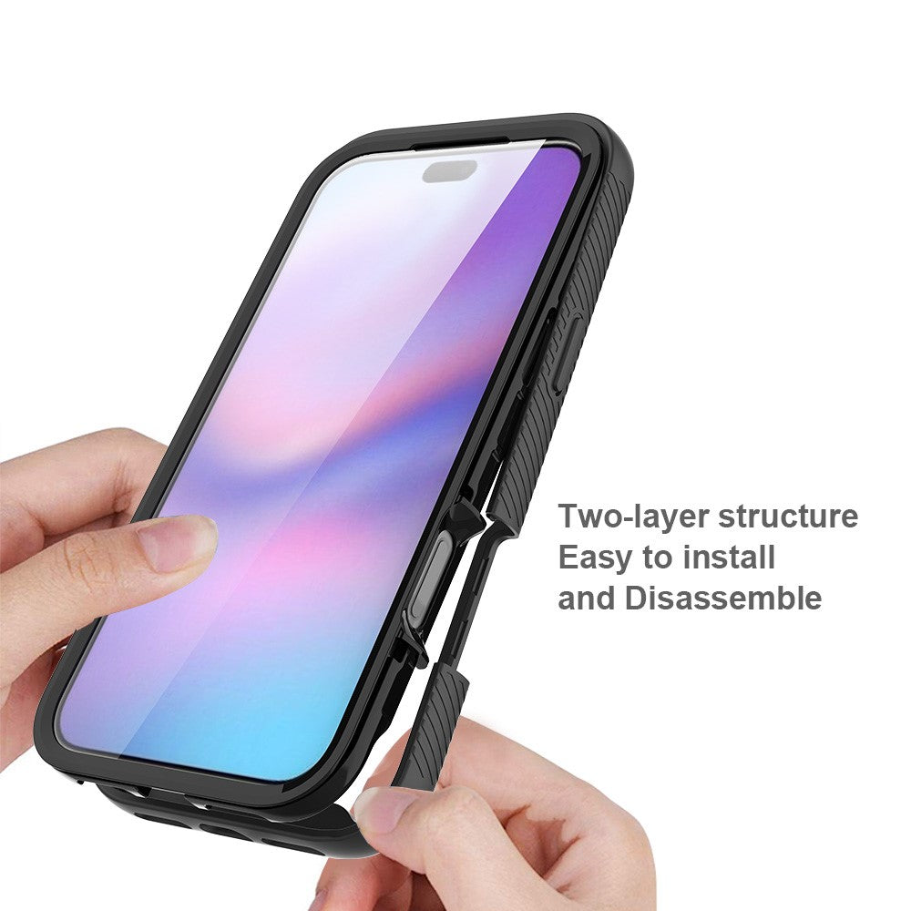 Front & Back PC + TPU Clear Case - For iPhone 17 Pro Max