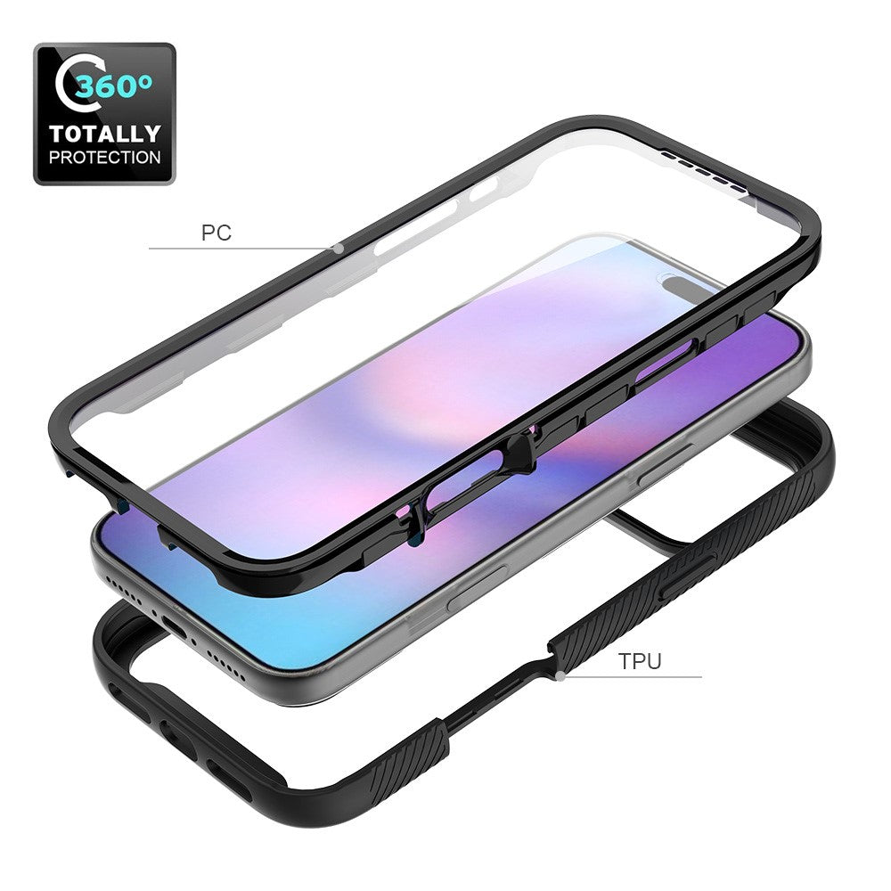 Front & Back PC + TPU Clear Case - For iPhone 17 Pro Max