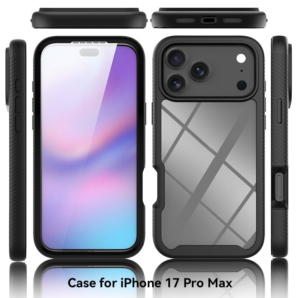 Front & Back PC + TPU Clear Case - For iPhone 17 Pro Max
