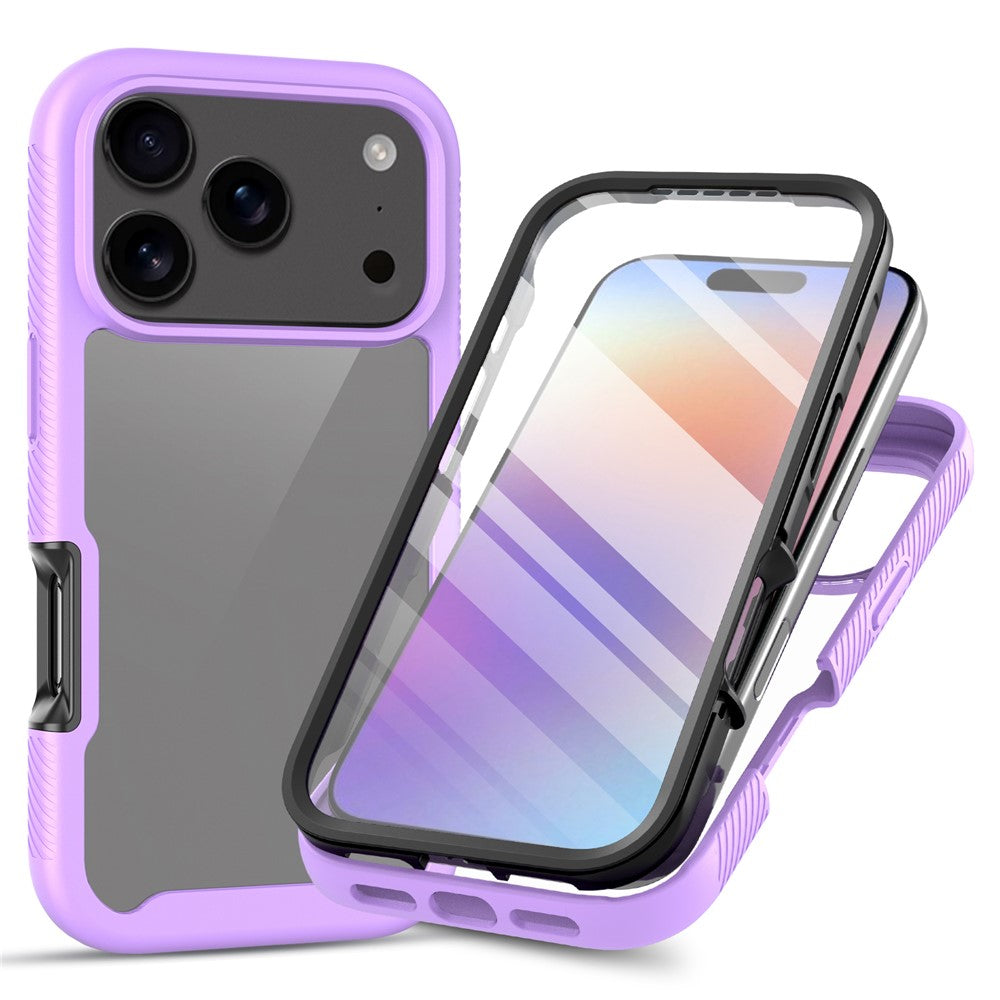 Front & Back PC + TPU Clear Case - For iPhone 17 Pro Max