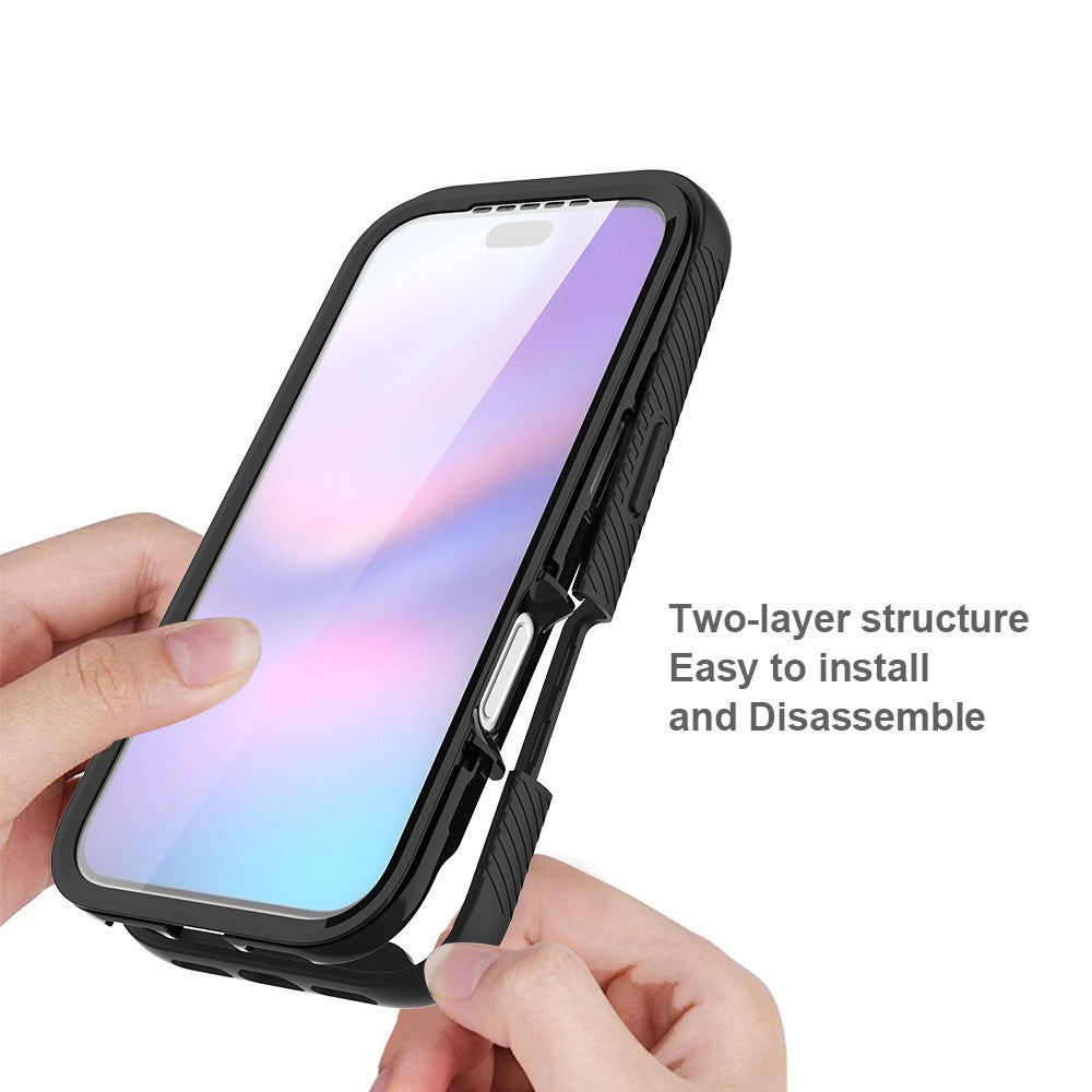 Front & Back PC + TPU Clear Case - For iPhone 17 Pro
