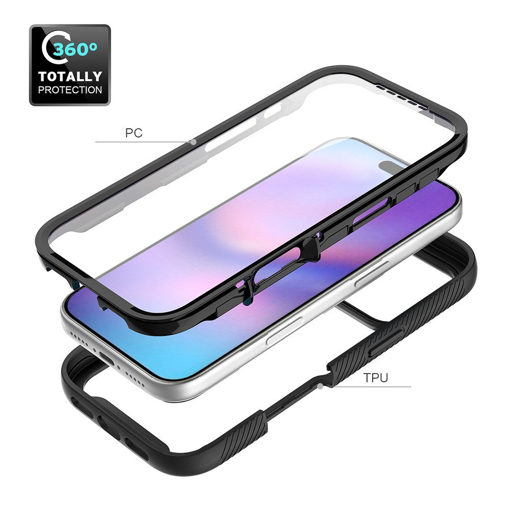 Front & Back PC + TPU Clear Case - For iPhone 17 Pro