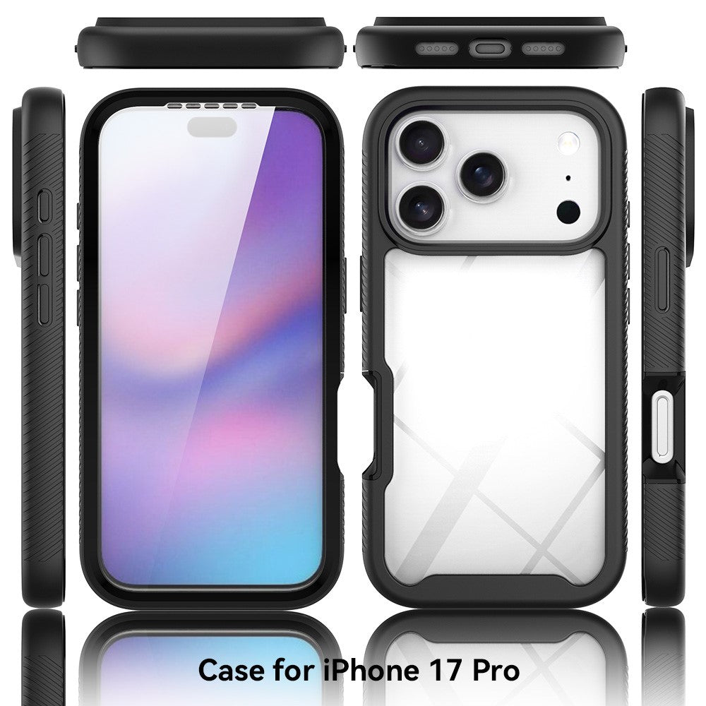 Front & Back PC + TPU Clear Case - For iPhone 17 Pro