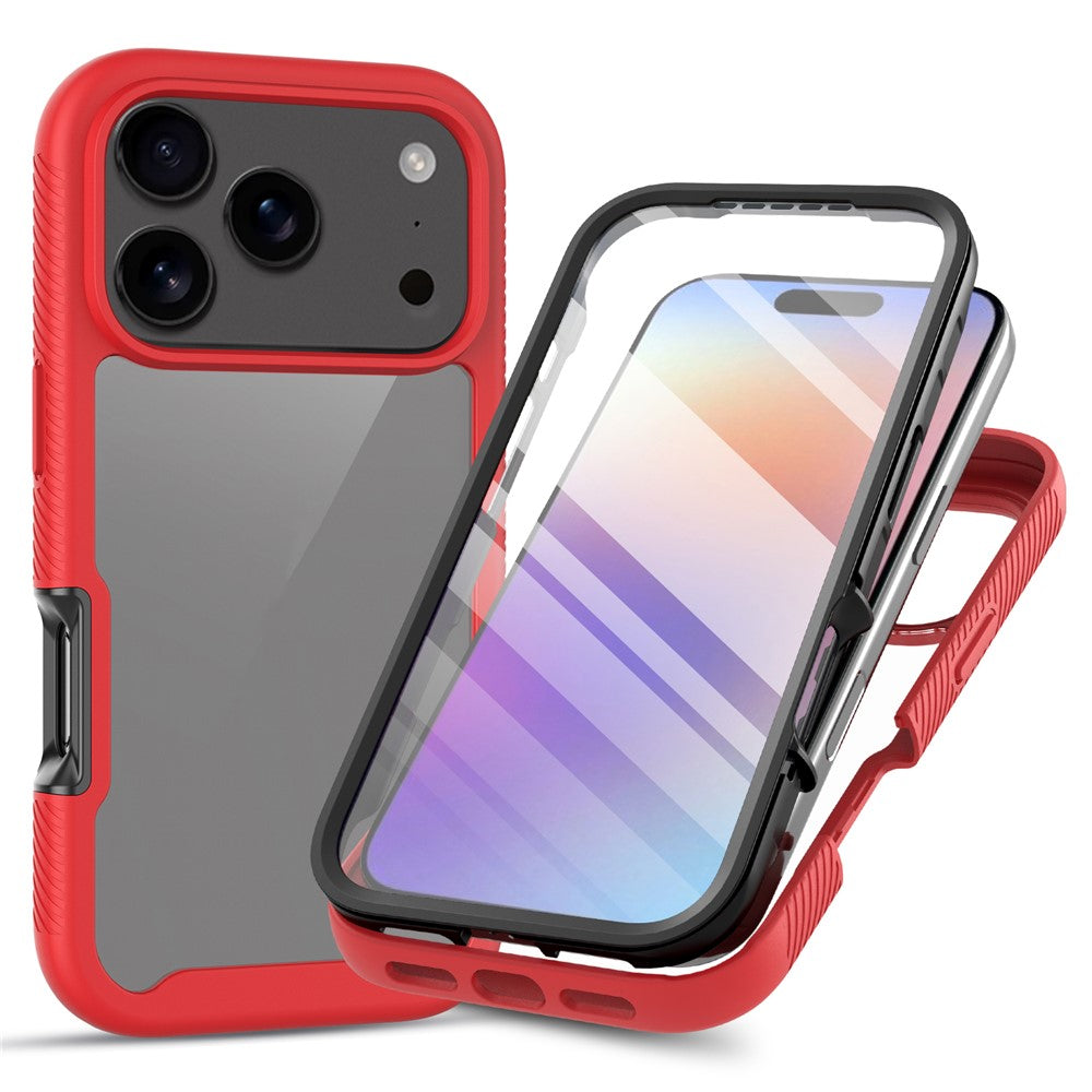 Front & Back PC + TPU Clear Case - For iPhone 17 Pro