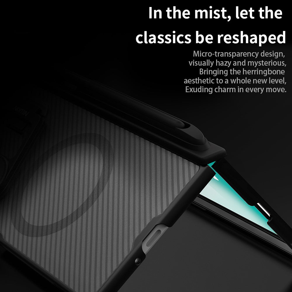 Nillkin CamShield Prop Magnetic Translucent Series Case with Stylus Pen - For Samsung Galaxy Z Fold7
