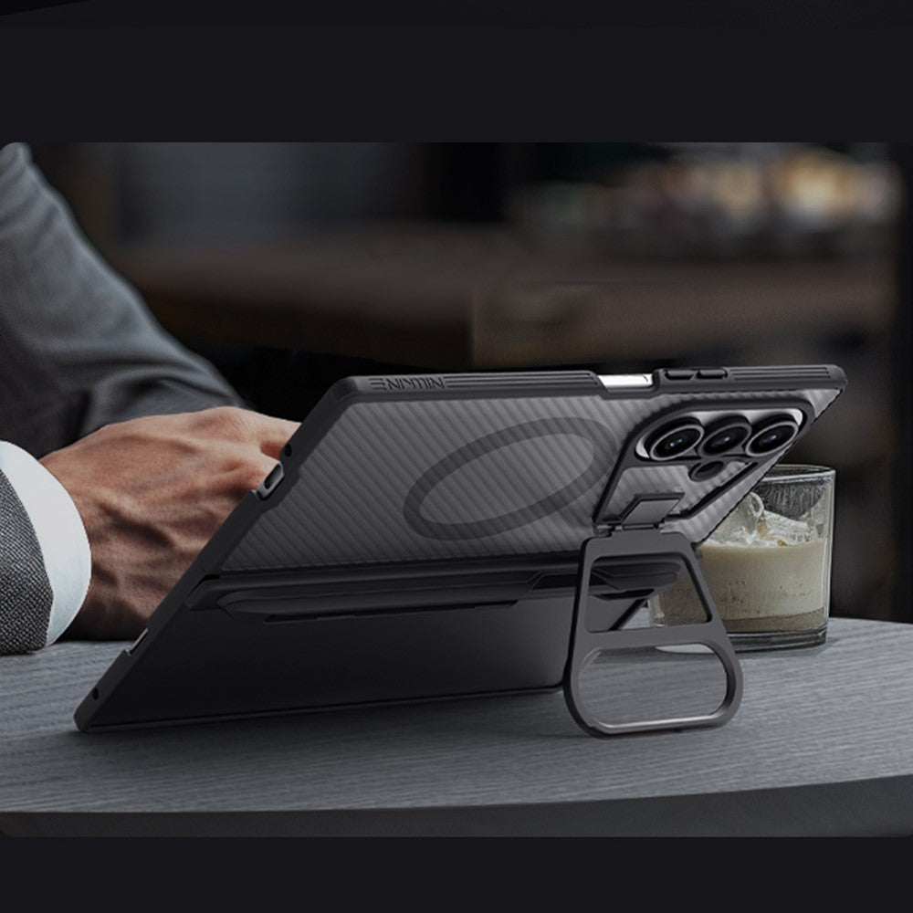 Nillkin CamShield Prop Magnetic Translucent Series Case with Stylus Pen - For Samsung Galaxy Z Fold7