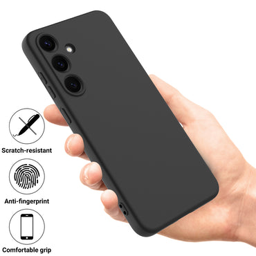 Liquid Silicone Case Phone Back Cover with Hand Strap - For Samsung Galaxy S25 FE