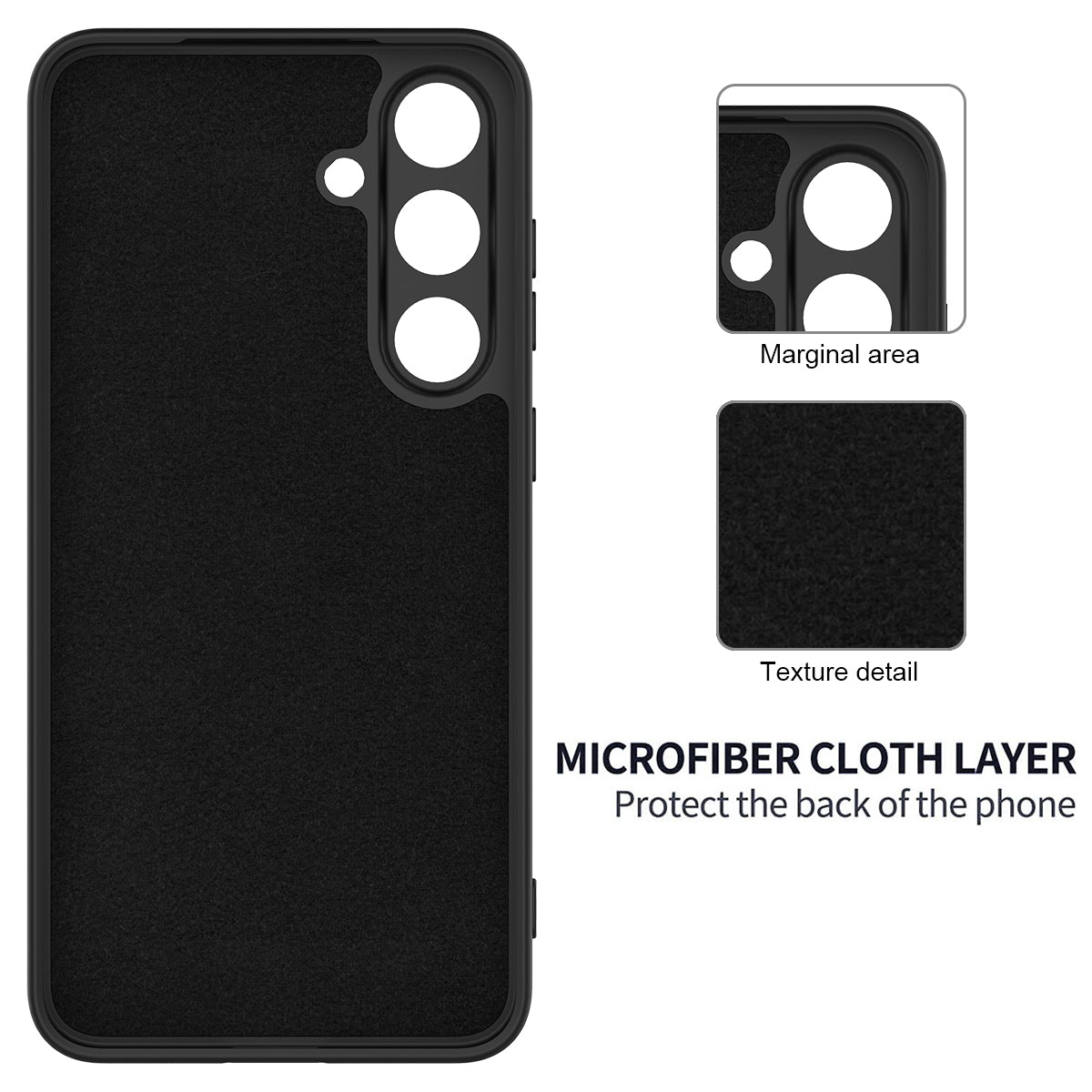 Liquid Silicone Case Phone Back Cover with Hand Strap - For Samsung Galaxy S25 FE