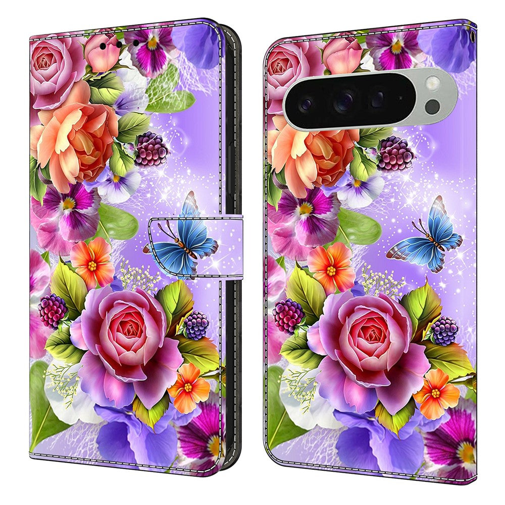 Pattern Printing PU Leather Wallet Case - For Google Pixel 10 Pro XL