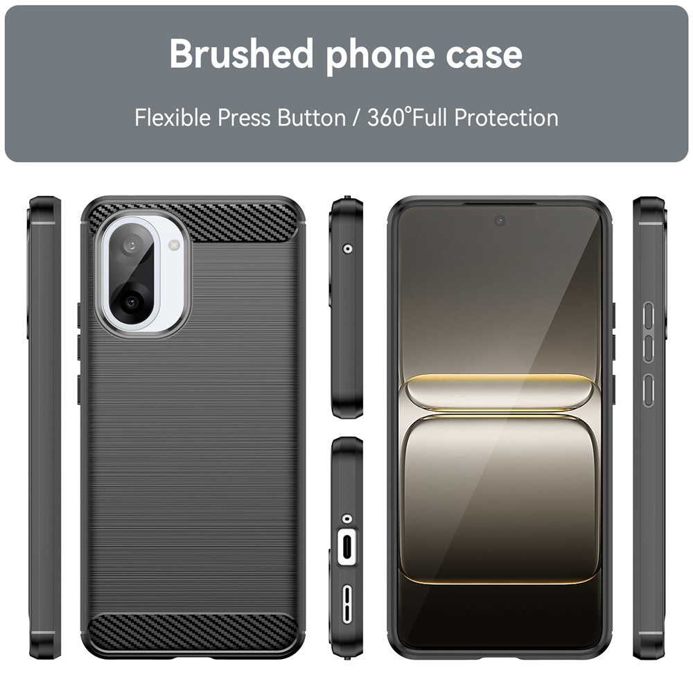 Carbon Fiber Texture Brushed Case - For OnePlus Nord CE5 / Ace 5 Racing