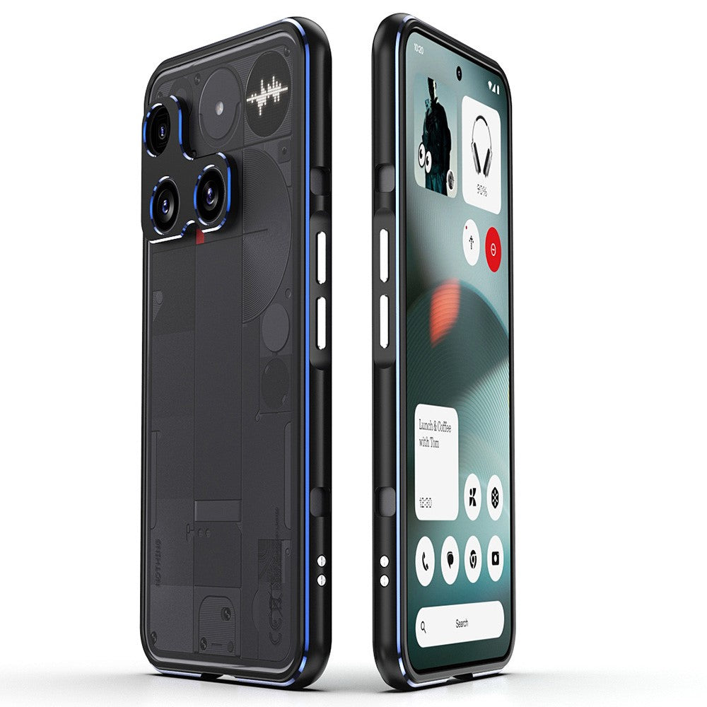 Metal Frame Bumper Case with Camera Lens Guard - For Nothing Phone (3)
