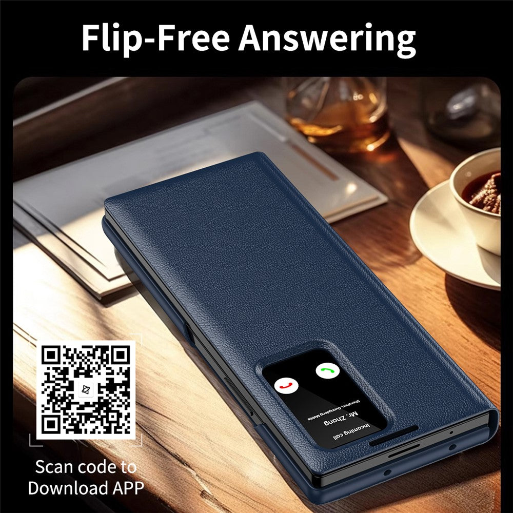View Window PU Leather Wallet Case - For Samsung Galaxy Z Fold7