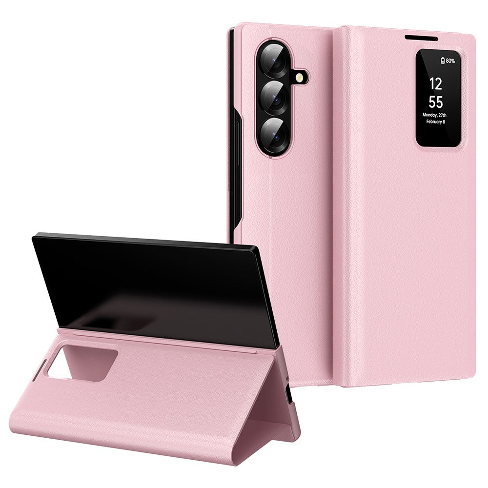 View Window PU Leather Wallet Case - For Samsung Galaxy Z Fold7