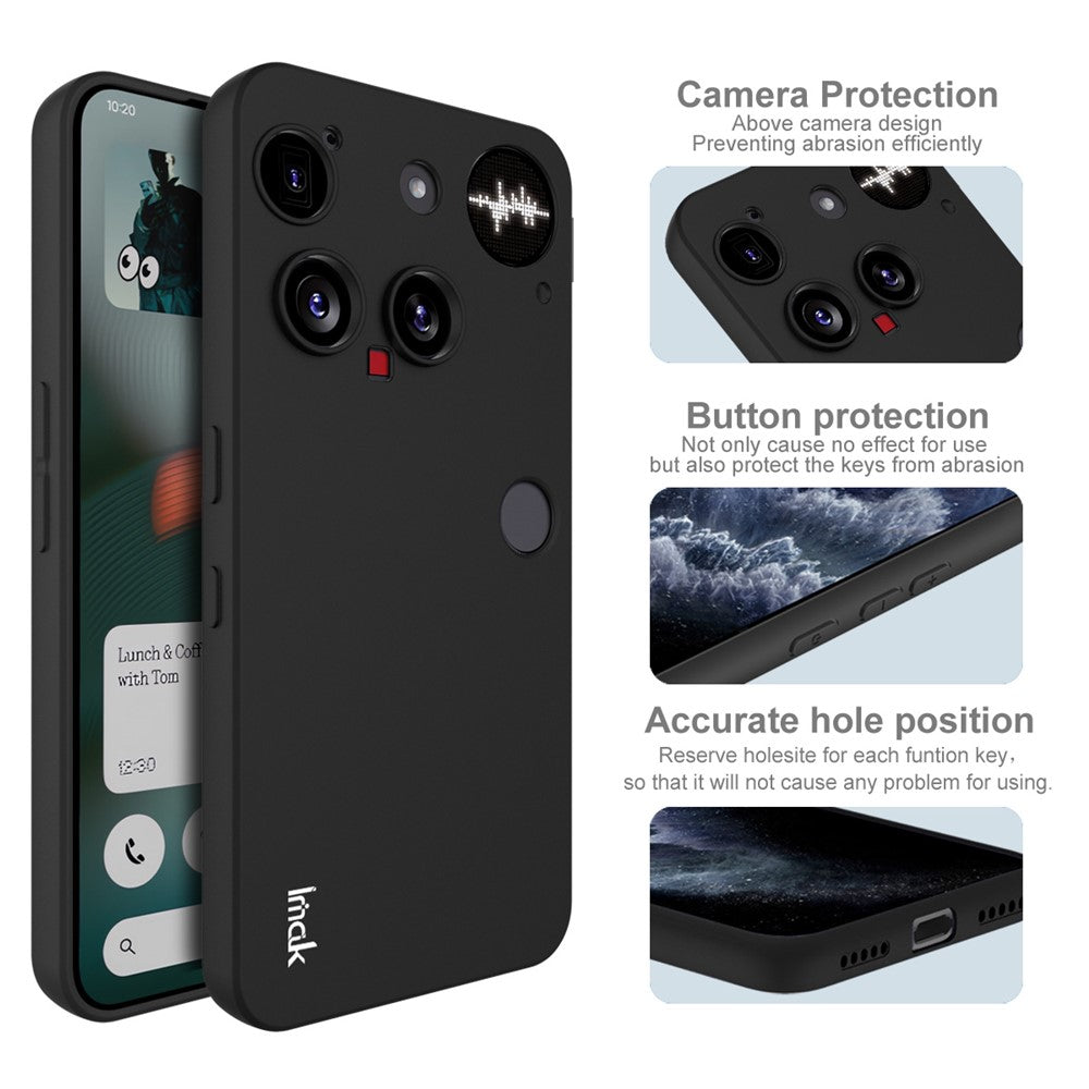 IMAK UC-3 Series Matte Soft TPU Black Case - For Nothing Phone (3)