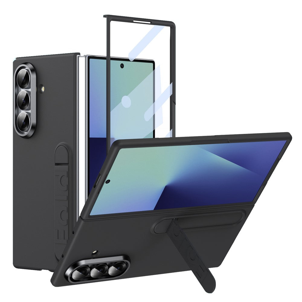 Kickstand PC Cover with Tempered Glass Case - For Samsung Galaxy Z Fold7