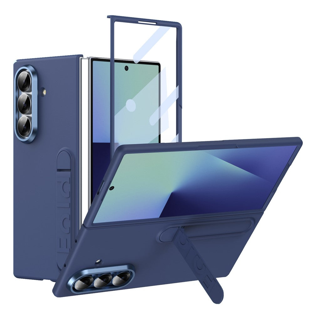 Kickstand PC Cover with Tempered Glass Case - For Samsung Galaxy Z Fold7
