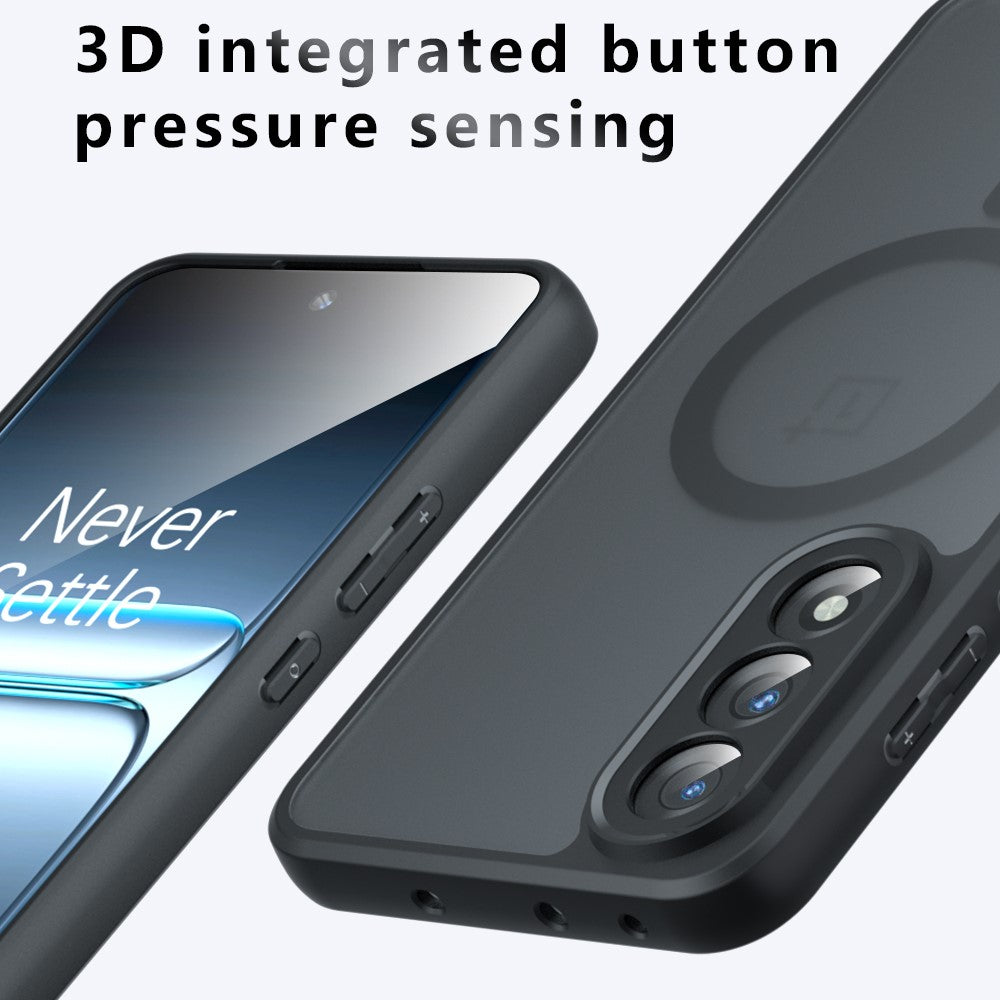 TPU + PC Matte Black Case Compatible with MagSafe - For OnePlus Nord 5 / Ace 5 Ultra